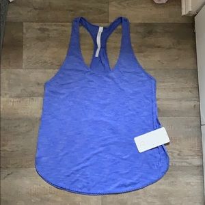 Lululemon Heathered Blazer Blue 105F Singlet Sz 10